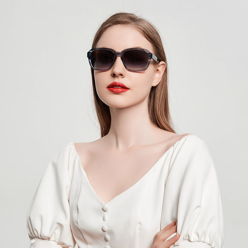 Design Rectangular Acetate Women's Sunglasses 20A8111